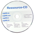 Ressource-CD mit vielen Beispielprogrammen, Demosoftware myAVR Workpad, Tools, Dokumenten uvwm.