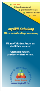 myAVR Flyer Schulungen